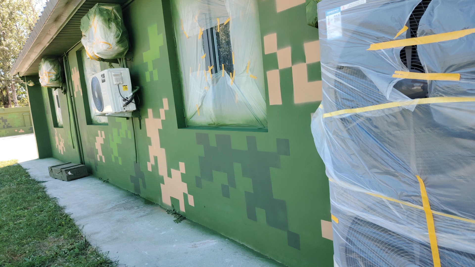 张家口外墙迷彩漆施工多少钱 伪装迷彩漆